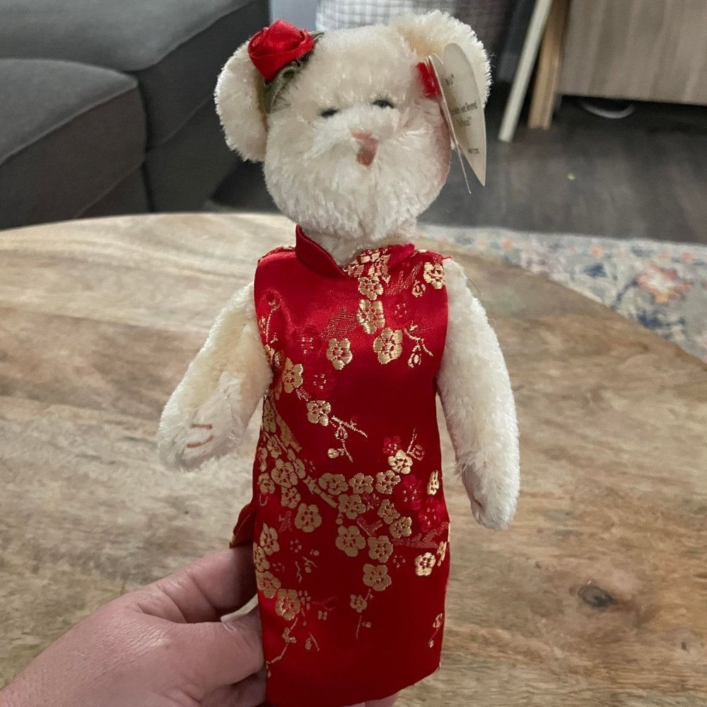 5/$20 Ty Beanie Baby Attic Treasures Collection "Mei Li" Bear Pre-Owned
